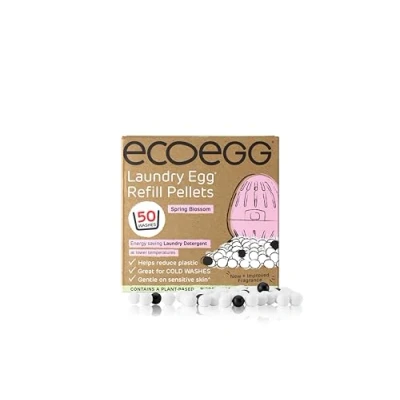 Imagen de Ecoegg Recargas de Huevos Para Lavadero Alternativa ecológica al detergente y acondicionador tela Spring Blossom 50 lavados