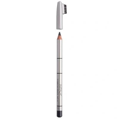 Imagen de IMPALA Lápiz de Cejas con Cepillo Color Gris Nº 06 Consigue Perfectas, efecto Tattoo Rellenas, Naturales y Laminado Maquillaje Natural Larga Duración