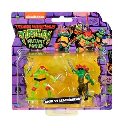 Imagen de Teenage Mutant Ninja Turtles Película Mini Figure 2 Pack Raph i Leatherhead