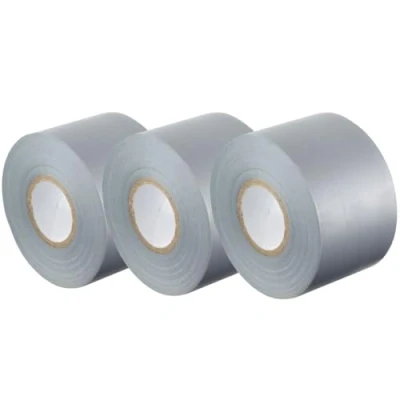 Imagen de GOCABLETIES Cinta aislante gris de 50 mm x 33 m para instalaciones eléctricas Autoadhesiva y resistente, ancha proteger, agrupar reparar cables 3 rollos