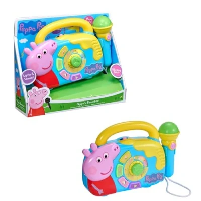 Imagen de Peppa Pig Boombox Juego musical con micrófono Caja melodía temática de canciones infantiles juguetes House On The Hill