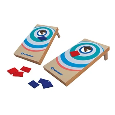 Imagen de Schildkröt Cornhole Set, Juego Completo con 2 Tablas de (52 x 30 14 cm) y 8 Sacos Arena, Madera MDF Certificación FSC, Lanzamiento para Interior Exterior, 970317