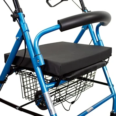 Imagen de Mobiclinic, Cojín antiescaras para andador, Marca Española, Compatible con la mayoría de andadores, viscoelástico funda Lavable, postural, fijación Velcro