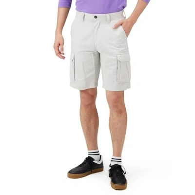 Imagen de Amazon Essentials Pantalón corto cargo de corte clásico (disponible en tallas grandes y largos especiales) Hombre, Gris, 36W