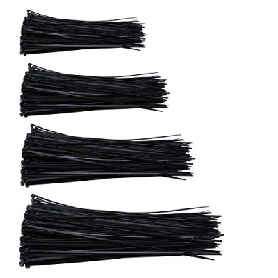 Imagen de GTIWUNG 400 pcs Ataduras de Cables, Ajustable Bridas Nylon, Zip Ties, Cables Organizador, Plastico Autobloqueantes, 4 Tamaños Diferemte 80/120/150/200 mm (Negro)