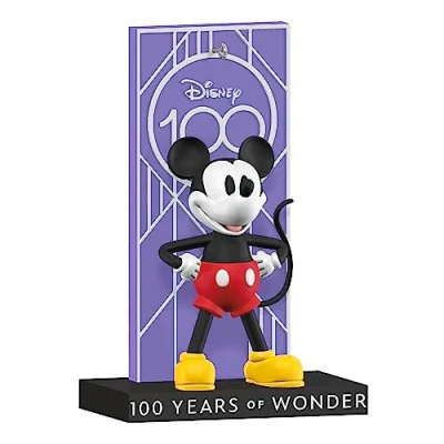 Imagen de Hallmark Keepsake Adorno de Navidad 2023, Disney 100 Years of Wonder Mickey Mouse, Regalos para fanáticos