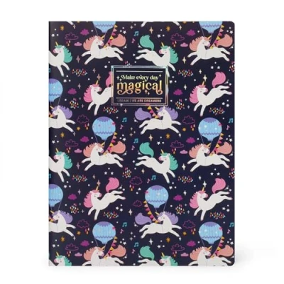 Imagen de Legami Cuaderno de rayas Grande Formato Página B5, con Rayado, Papel FSC Certificado, 18,5 x 24,8 cm, Tema Unicorn