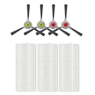 Imagen de YTT 3* filtro hepa, 4* cepillo lateral para ecovacs deebot ozmo u2 pro robot aspirador accesorios