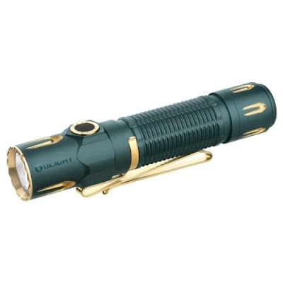 Imagen de OLIGHT Warrior3S Linterna LED de mano 2300 Lúmenes Táctica Recargable USB 5 Modos Potencia con Aensor Impermeable Defensivo Para Senderismo Acampar Pesca Emergencias EDC(Elfo Azul)