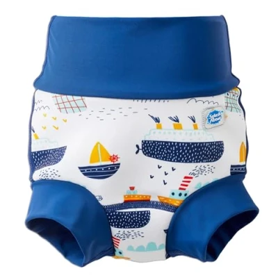 Imagen de Splash About Happy Nappy Duo Pañal de natación para bebés y niños pequeños, Remolcadores, 3 4 Años Unisex bebé