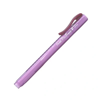 Imagen de Pentel ZE11T B &quot;Clic Eraser 2&quot; Bolígrafo borrador recargable con ZER 2, estuche semitransparente, rojo, 1 unidad