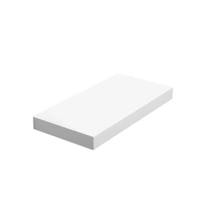 Imagen de VASAGLE Estante de Pared, Flotante, 20 x 40 3,8 cm, Balda Pared para Marcos Fotos, Decoración, Salón, Estudio, Cocina, Blanco Clásico LWS24WT