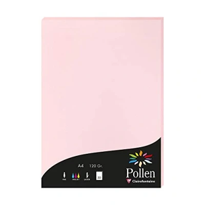 Imagen de Clairefontaine Pollen Papel de calco, 21 x 29,7 cm, color Rose