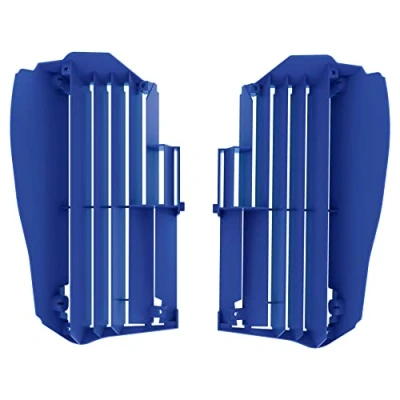 Imagen de POLISPORT 8464700002 Juego de protectores radiador fabricado en polipropileno resistente y duradero sin herrajes compatible con motocicletas Yamaha color azul