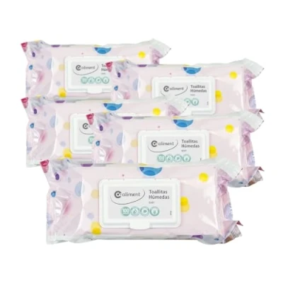 Imagen de Toallitas húmedas bebé Coaliment 100 ud x 5 paquetes