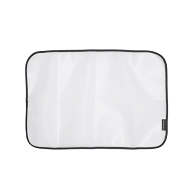Imagen de Brabantia Paño Protector para Planchar Tela Protectora Tejidos Delicados óptimo Seda, Nailon, Pana, Terciopelo &amp; con Textura Malla Transparente Blanco 40 x 60 cm