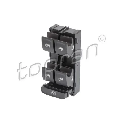 Imagen de TOPRAN 120 202 Interruptor, elevalunas 4 Puerta vehículo borde cromado SKODA: Octavia 3 Combi, Fabia III Hatchback