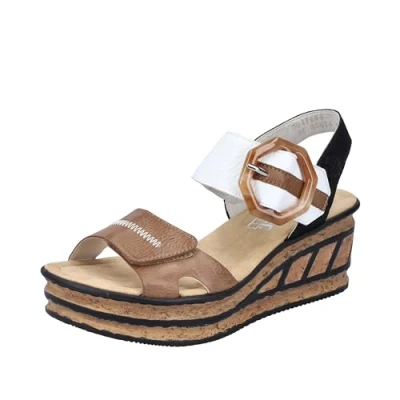 Imagen de Rieker 68176, Sandalia Mujer, Color Beige, 42 EU
