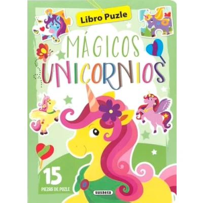 Imagen de Mágicos unicornios (Libro puzle de 15 piezas)