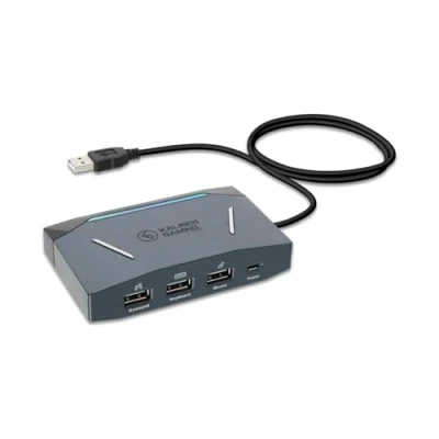 Imagen de IOGEAR KeyMander 2 Adaptador de ratón y Teclado precisión para Xbox One, 360, Series X/S, PS5, PS4 Nintendo Switch Plus Crossover Controller, Consola Juegos PC