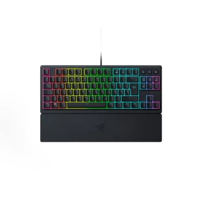 Imagen de Razer Ornata V3 Tenkeyless Teclado Plano Compacto para Juegos (interruptores de Membrana Meca, Teclas con Revestimiento Anti UV, Multimedia separadas iluminadas) disposición QWERTZ DE, Negro