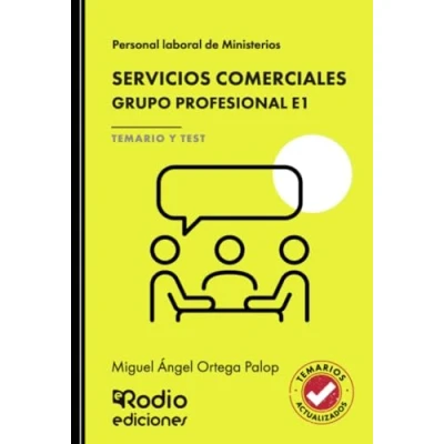 Imagen de Servicios Comerciales. Grupo Profesional E1. Temario Y Test. Pers Onal
