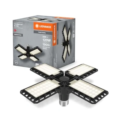 Imagen de LEDVANCE PROYECTOR LED HIGHBAY E27 24W BK, ideal para trabajos de reforma