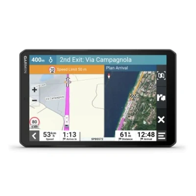 Imagen de Garmin Camper 895, EU MT D Navegador GPS para Caravana con Pantalla Brillante de 8&#039;&#039;, información tráfico en Tiempo Real, Voz y Asistencia al Conductor, Color Negro