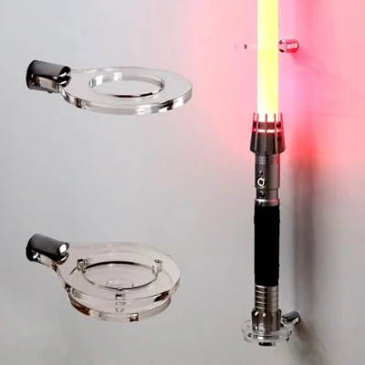 Imagen de WANLIAN soporte vertical de sable luz montado en la pared, exhibición luz, levitación espada compatible con mayoría