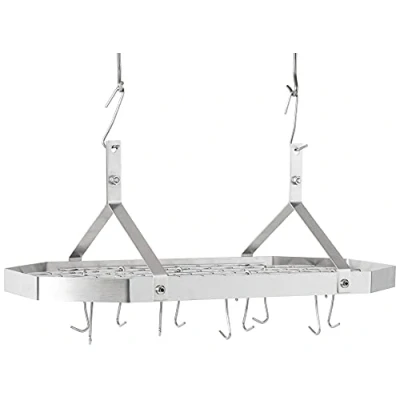 Imagen de Cuisinart CRC 29B Estante Octogonal para Utensilios de Cocina, Estantería Pared macetas, Metal, Acero Inoxidable Cepillado