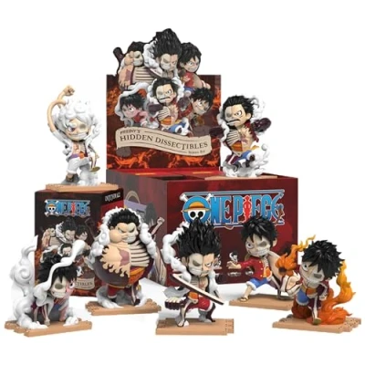 Imagen de Mighty Jaxx Hidden Dissectibles diseñados por Freeny: One Piece Serie 6 (edición Luffy Gears) Bandeja precintada de Unidades, no Contiene duplicados Cajas misteriosa