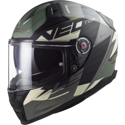 Imagen de LS2, Casco integral moto VECTOR II Absolute mat black silver, XS