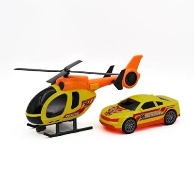 Imagen de Tachan Heroes de Ciudad Set Helicoptero y Coche Rescate (CPA Toy Group 757T00894)