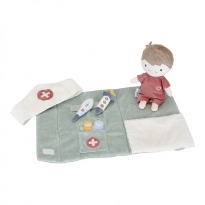 Imagen de Little Dutch 4549 Muñeca de trapo Jim en el médico 7 piezas