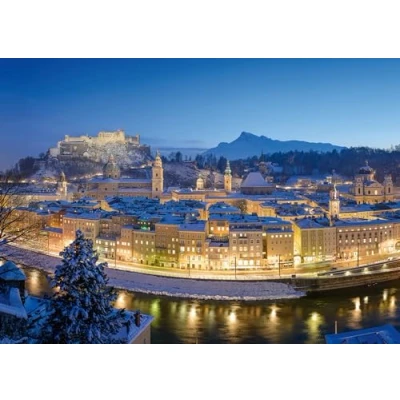 Imagen de Ravensburger 12000373 Ambiente nocturno en Salzburgo puzzle 1000 piezas adultos y niños a patir de 14 años, puzzles ciudades