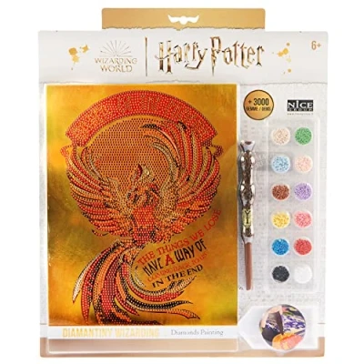 Imagen de DIAMANTINY Harry Potter Wizarding Stand Together Fénix Kit crea el mosaico, Actividad de arte cristal, Diamond Painting, 1 Cuadro A4