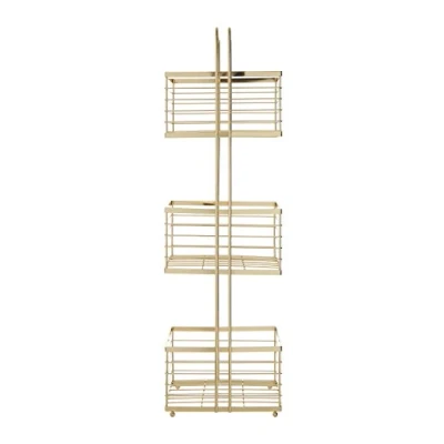 Imagen de Premier Carrito de Almacenamiento 3 Niveles, Alambre Hierro, Dorado, 16 x 22 73 cm