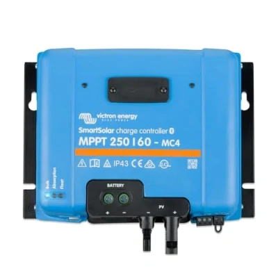 Imagen de Victron Energy SmartSolar MPPT MC4 250V 60 amperios 12/24/36/48 Voltios Controlador de Carga Solar (Bluetooth)