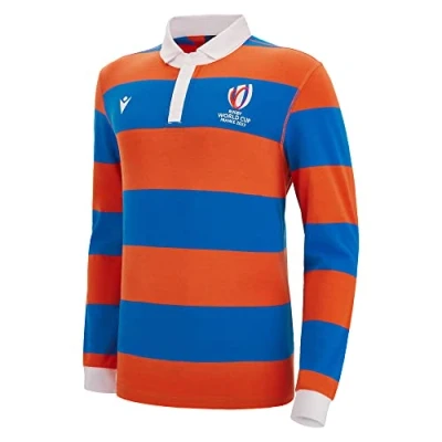 Imagen de Macron RWC 2023 Hooped LS Rugby Jersey (Blue)