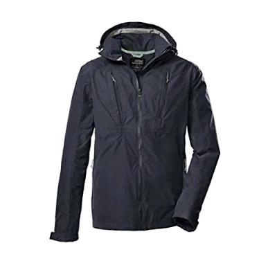 Imagen de killtec Men&#039;s Chaqueta funcional/chaqueta de exterior con capucha cremallera KOS 85 MN JCKT, dark navy, XXL, 39146 000