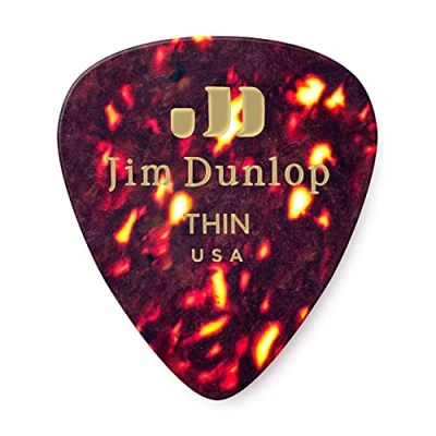 Imagen de JIM DUNLOP Púas Genuine Celluloid Shell Saco de 72, Escamas, Flexible