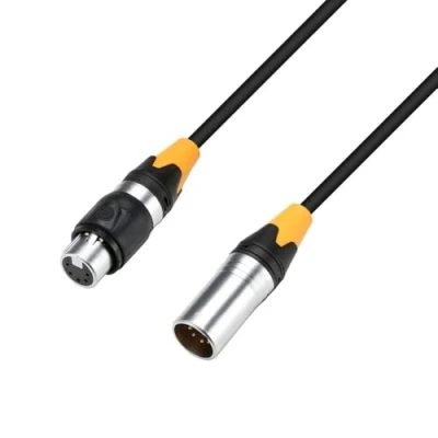 Imagen de Adam Hall Cables 4 STAR DGH 0300 IP65 Cable DMX AES/EBU de XLR macho 5 pines a hembra 3 m