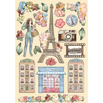 Imagen de Scrapbooking Small Pad 10 hojas cm 20.3X20.3 (8&quot;X8&quot;) Create Happiness Oh lá