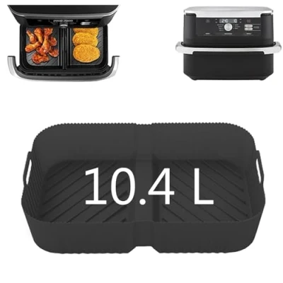 Imagen de forros de silicona para freidora aire Ninja Foodi Flexdrawer AF500UK, AF500UKCP, 10.4L accesorios grandes