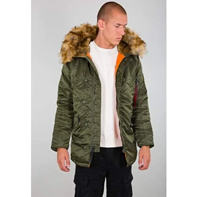 Imagen de ALPHA INDUSTRIES N3B VF 59 Chaqueta, Verde (Dark Green 257), S para Hombre
