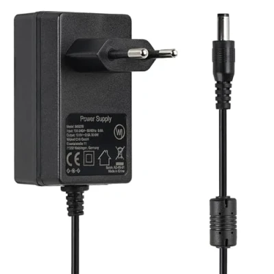 Imagen de Wicked Chili Fuente de alimentación compatible con AVM Fritz!Box 7530 AX, 7530, 6820 LTE, 4020, 7520, 6850, 4040, cable carga y (12 V, 2,5 A, 30 W, 3 m), color negro