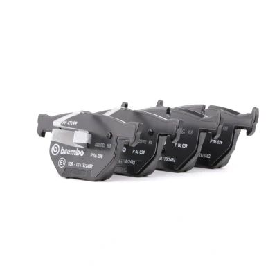 Imagen de BREMBO P 06 039 Juego de pastillas freno preparado para indicador desgaste con clip émbolo sin accesorios BMW: 3 Cabrio, Coupé, Touring