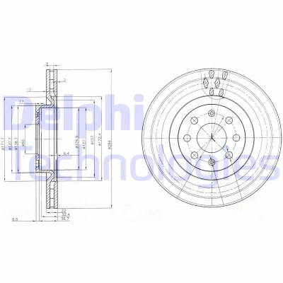 Imagen de DELPHI BG3944 Disco de freno 284 22 4 ventilado aceitado sin procesar cojinete rueda, anillo sensor ABS OPEL: Corsa D Hatchback
