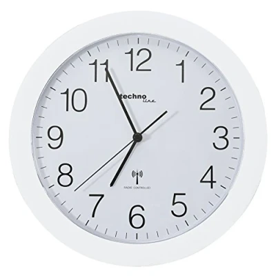 Imagen de TechnoTrade WT 8000, Blanco Reloj de pared, 30 cm diámetro