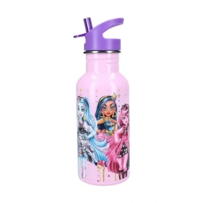 Imagen de My sweety pop Cantimplora Monster High Girl de acero inoxidable para niños, guardería infantil Escuela Vacaciones Comida 22 cm 500 ml Hidratación Idea regalo Botella